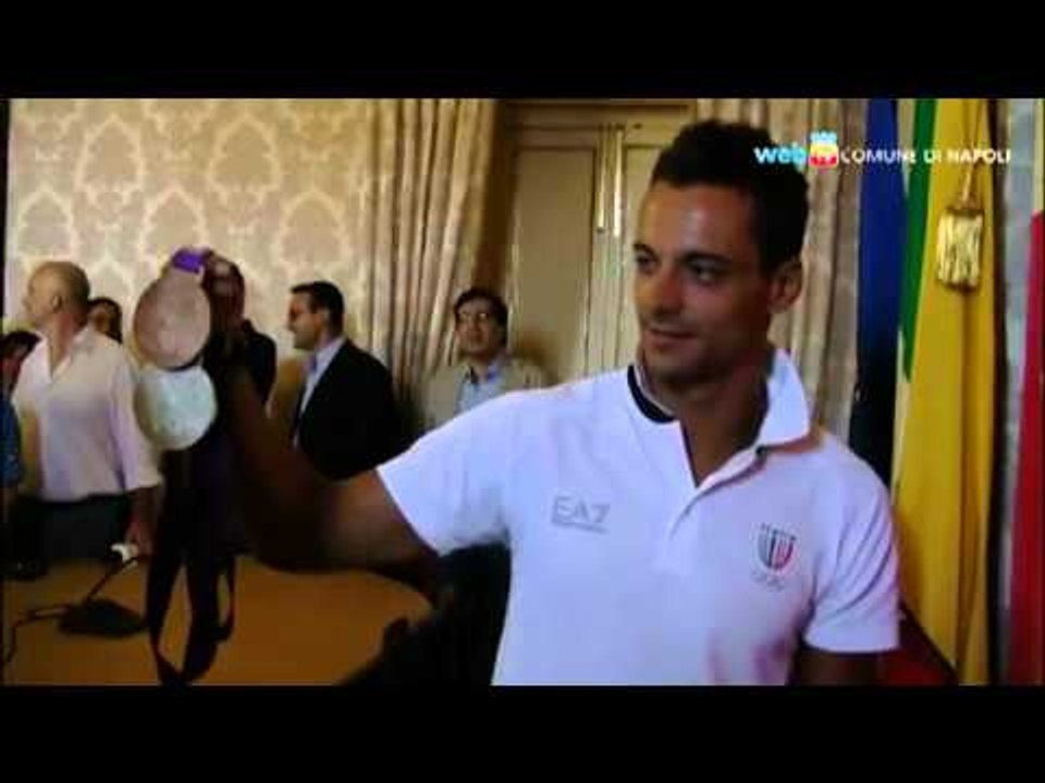 Napoli - Diego Occhiuzzi ricevuto a Palazzo San Giacomo (07.08.12)