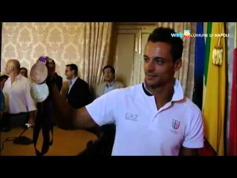 Napoli - Diego Occhiuzzi ricevuto a Palazzo San Giacomo (07.08.12)