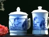 Drinking tea with this china tea set