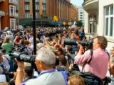 Supporters offer warm welcome for Assange