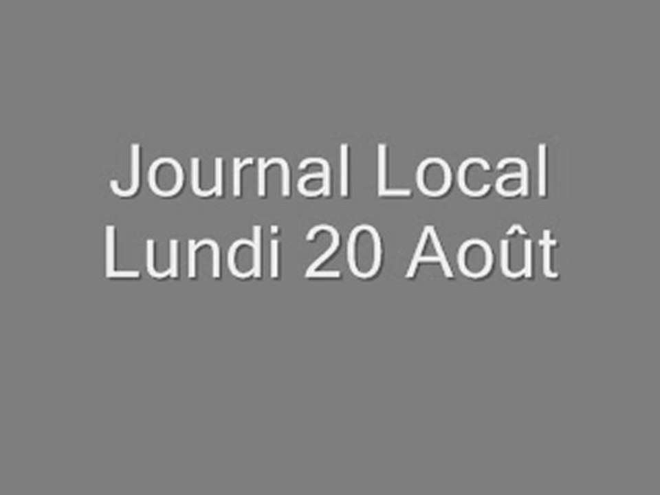 lundi 20 aout 2
