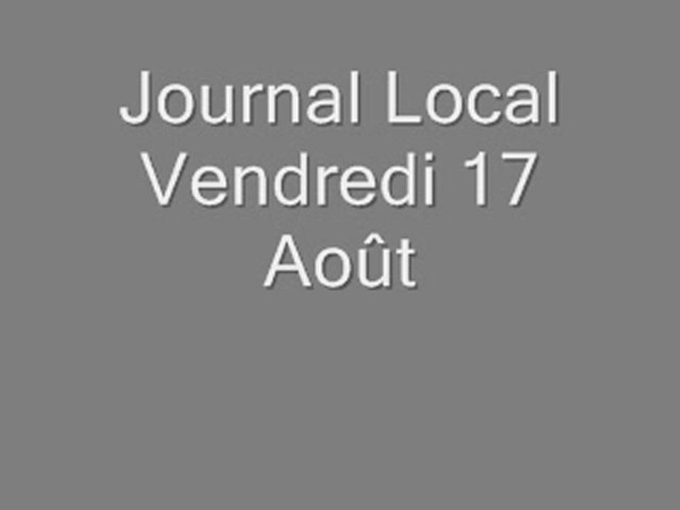 vendredi 17 aout