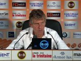 Conférence de presse FC Lorient - Montpellier Hérault SC : Christian  GOURCUFF (FCL) - René GIRARD (MHSC) - saison 2012/2013