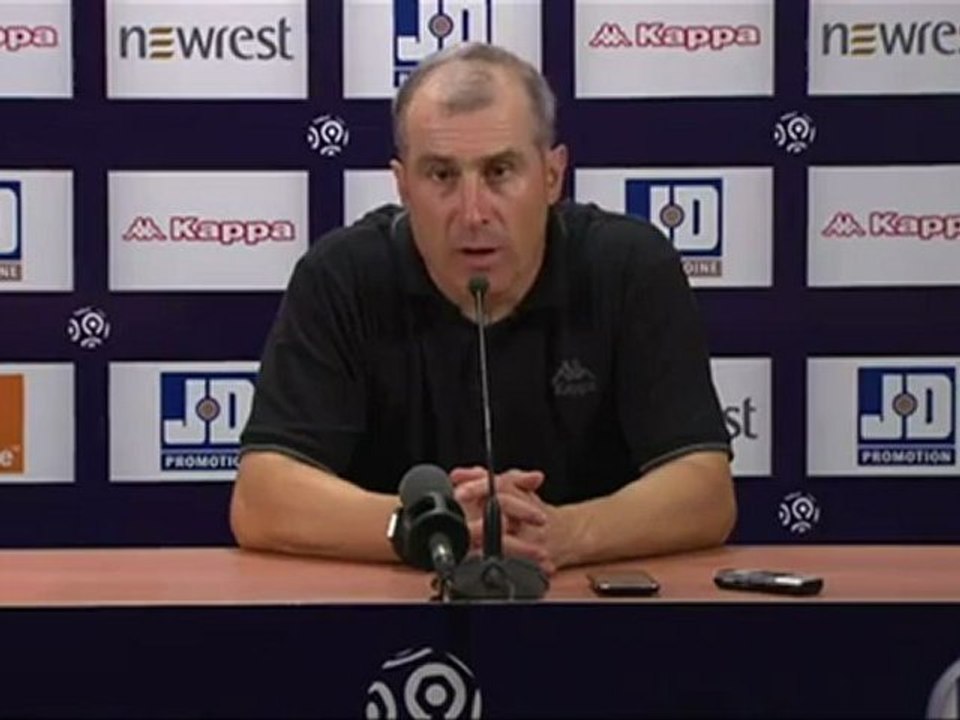 Conférence de presse Toulouse FC - AS Saint-Etienne : Alain  CASANOVA (TFC) - Christophe  GALTIER (ASSE) - saison 2012/2013
