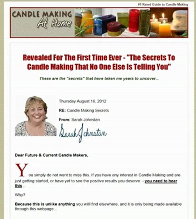 Home Candle Making- Make your own Candles