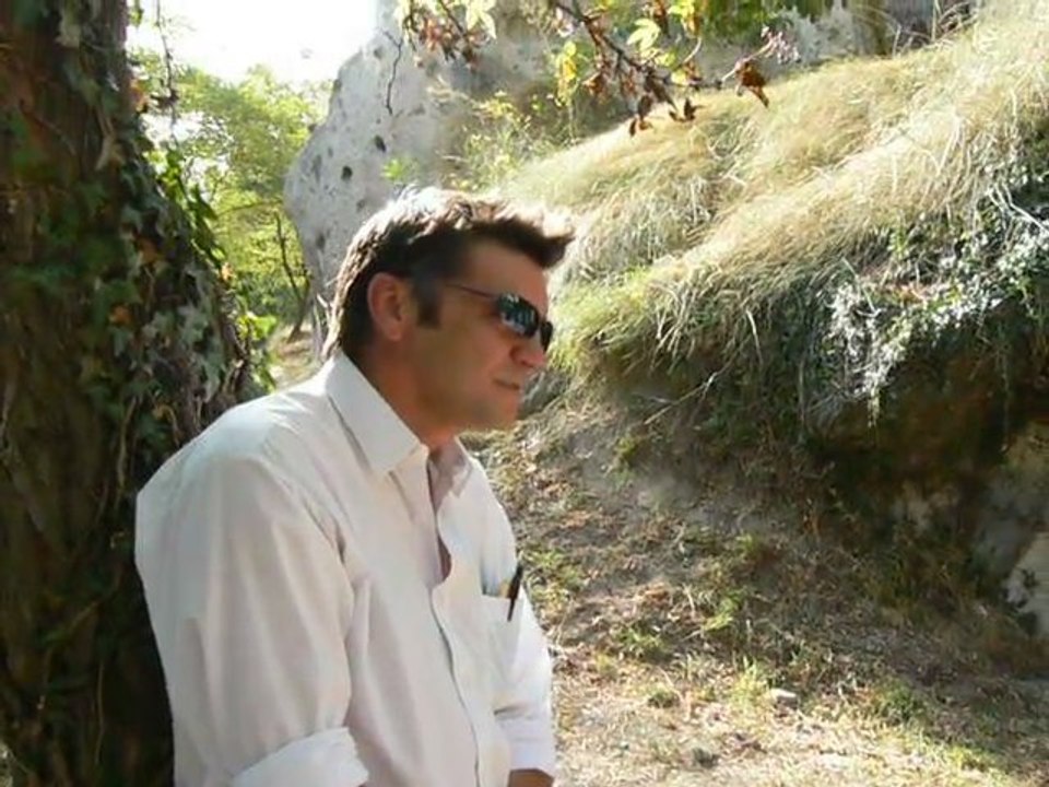 Eric Stievenard aux troglodytes de Monton