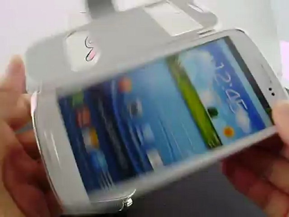 SW-BOX Caller ID Chrome Leather Case For Samsung Galaxy S3 i9300