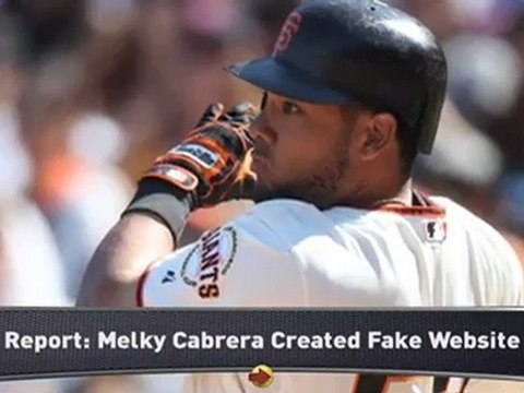Did Melky Cabrera Create Fake Website?