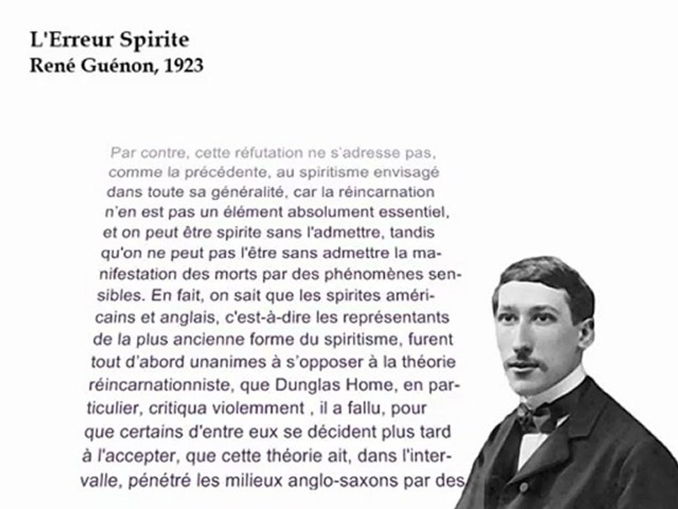 René Guénon : La Réincarnation