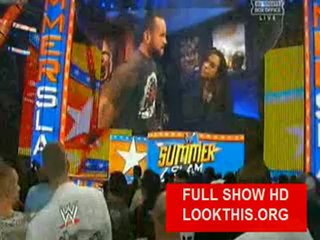 AJ ignores CM Punk Summer Slam 2012