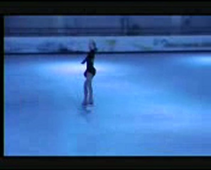 Patinage figures de Mélissa : Axel, pirouettes debout et assises