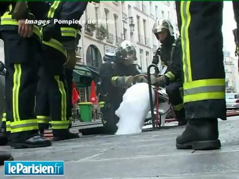 Violent incendie dans les égouts à Paris