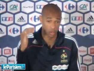 Thierry Henry met les points sur les i