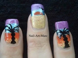 Nail art Maroc - Nail art palmier
