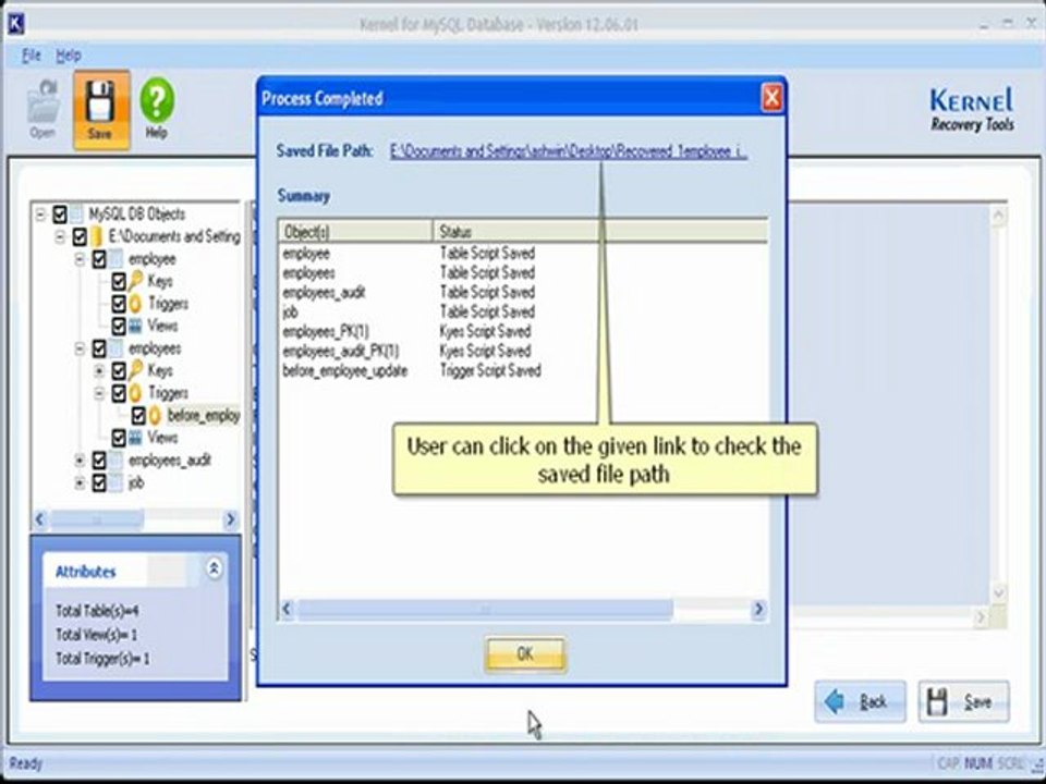 Recover Corrupt MySQL Database - Kernel for MySQL Database Recovery Software