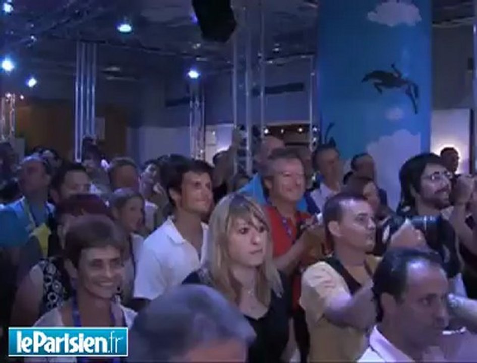 Pékin 2008: les nageurs dans un bain de champagne