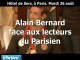 Alain Bernard face aux lecteurs du Parisien
