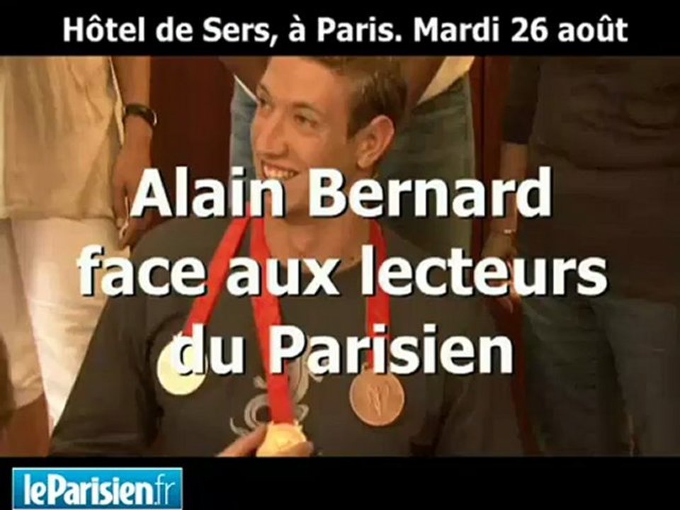Alain Bernard face aux lecteurs du Parisien