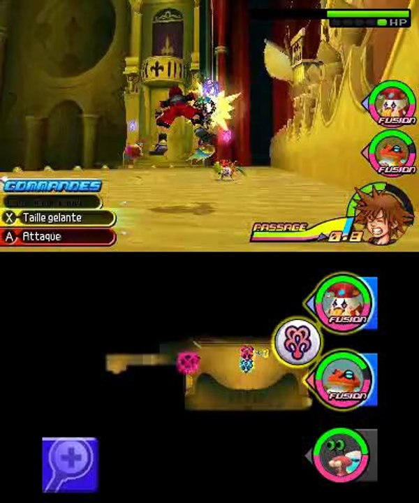 Kingdom Hearts 3D : Pays des Mousquetaires avec Sora - Boss Pat Hibulaire et les Rapetou