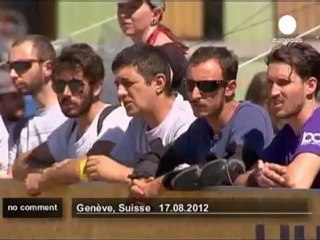 Switzerland: Championship of Polo - on bikes - no comment