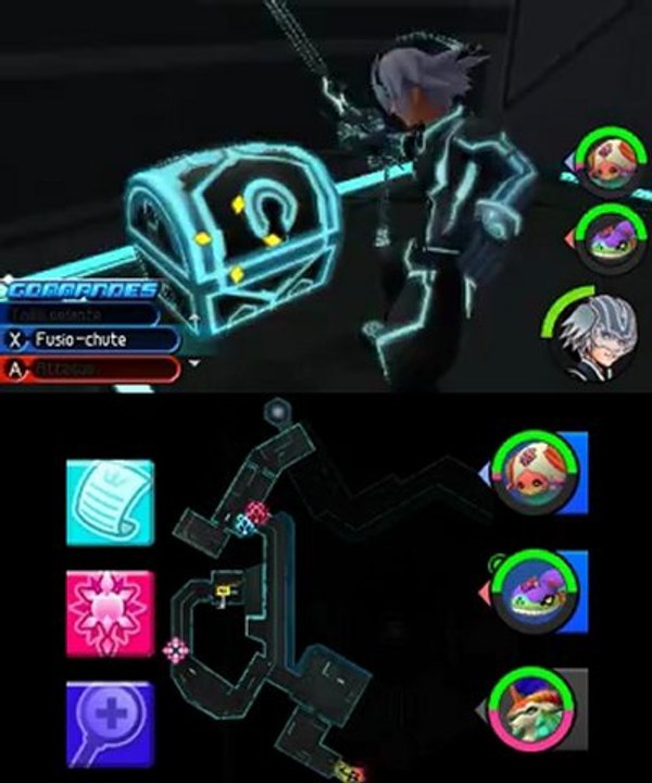 Kingdom Hearts 3D : Trésors des Quais supérieurs de la Grille avec Riku