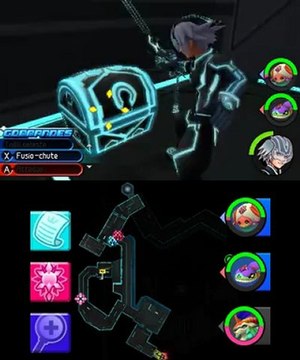 Kingdom Hearts 3D : Trésors des Quais supérieurs de la Grille avec Riku