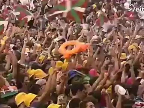 El recibimiento a Marijaia en directo, en ETB-2