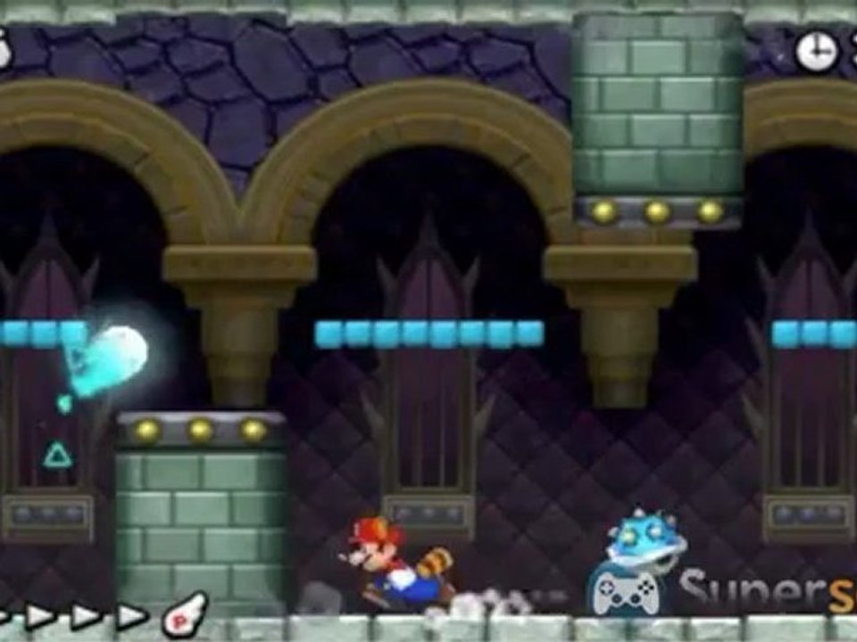 New Super Mario Bros. 2 - Solution et pièces étoiles du niveau château du monde champignon