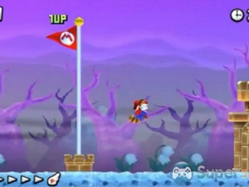 New Super Mario Bros. 2 - Solution et pièces étoiles de la maison hantée du monde champignon