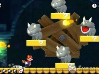New Super Mario Bros. 2 - Solution et pièces étoiles du Donjon du Monde 2