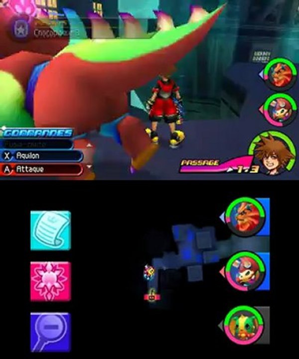 Kingdom Hearts 3D - Trésors de la Cité Retorse à Illusiopolis avec Sora