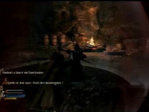 Seigneur des Anneaux : La Guerre du Nord - Combat contre deux Trolls dans les Hautes Landes