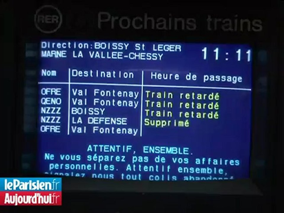 Grosse pagaille sur le RER A