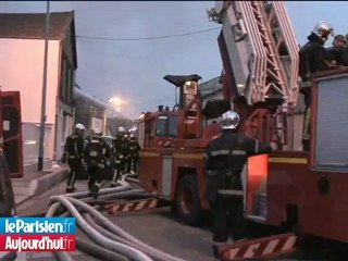 Violent incendie au Bourget
