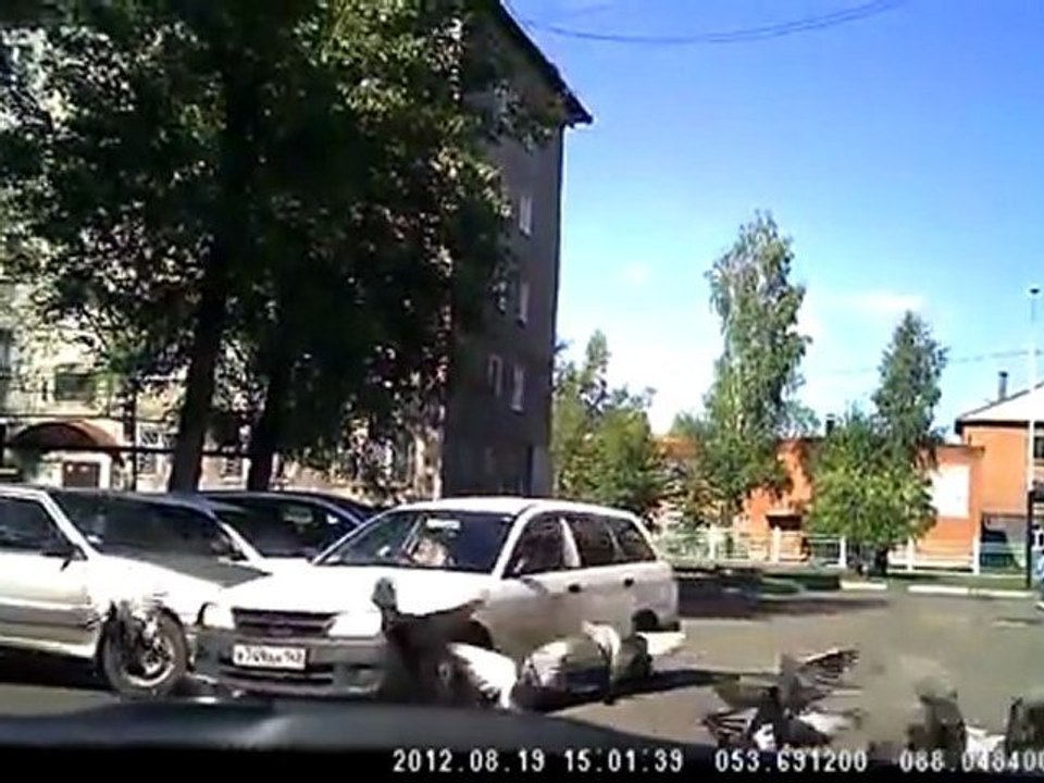 Woman Driver Trying to Park Her Car