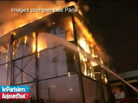 Spectaculaire incendie à Rungis