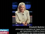 Elisabeth Badinter soutient les mères porteuses