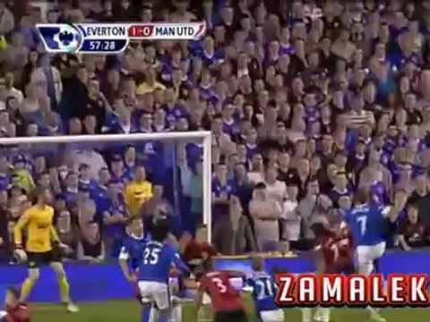 هدف ايفرتون فى مانشستر يونايتد 1-0