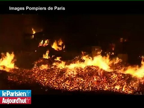 Violent incendie au marché de Rungis