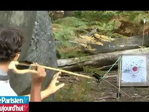 Entrainement à l'arme préhistorique à Nemours