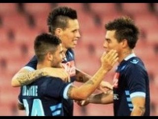 Napoli - Superato l'Olimpiacos 3-0, al San Paolo brilla Insigne (20.08.12)
