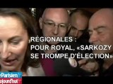 Régionales : Pour Royal, Sarkozy «se trompe d'élection»