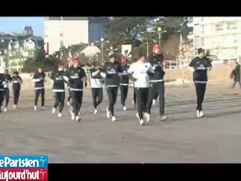 Plage et grand froid pour le PSG à La Baule