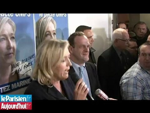 A Hénin-Beaumont, Marine Le Pen jubile