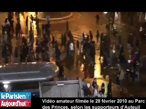 PSG : vidéo amateur d'affrontements entre Auteuil et Boulogne