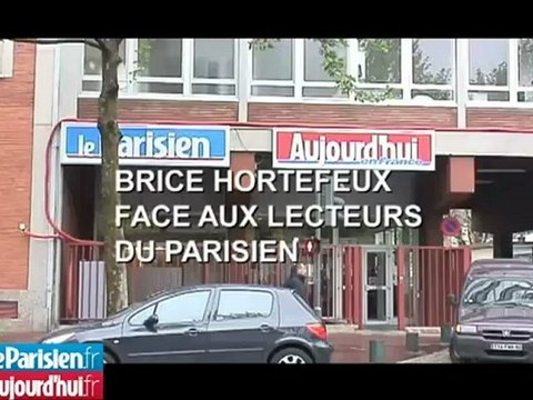 Brice Hortefeux face aux lecteurs du Parisien