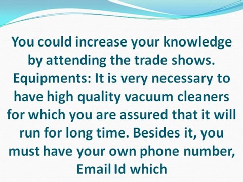 Steps for Starting a Carpet Cleaning Business