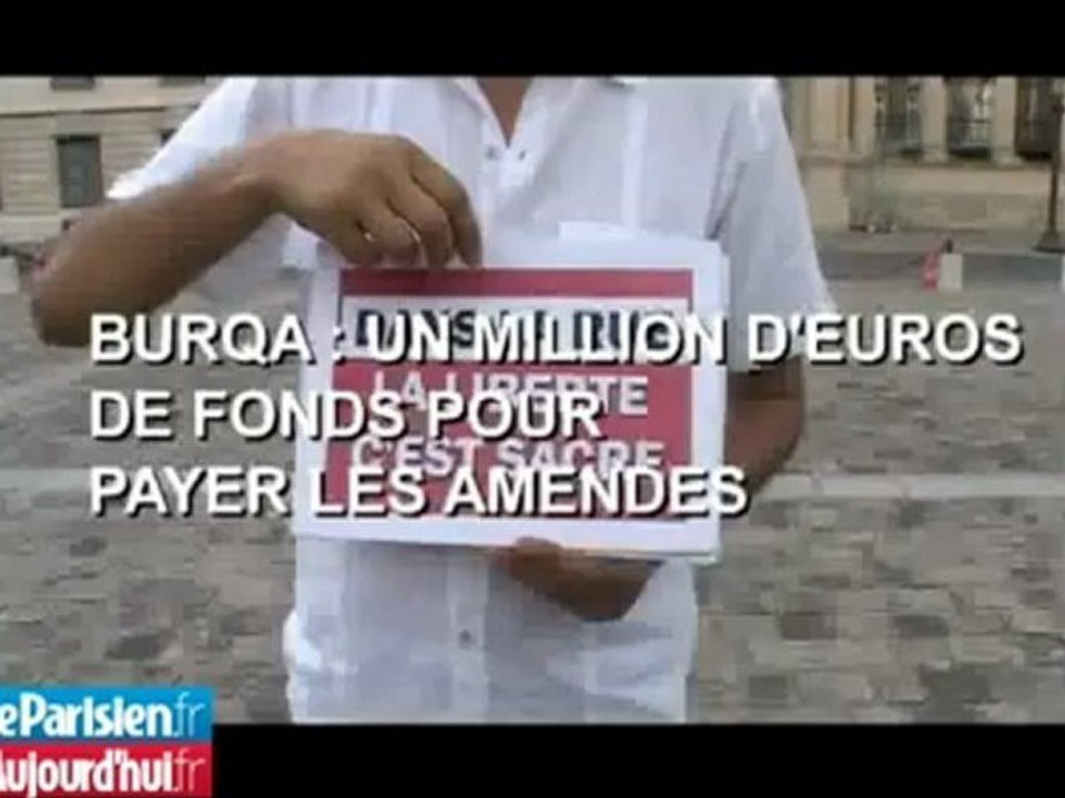 Il promet un million d'euros pour financer les amendes sur la burqa