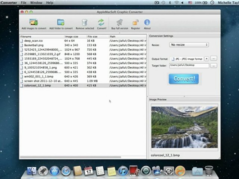 Batch convert multiple pictures