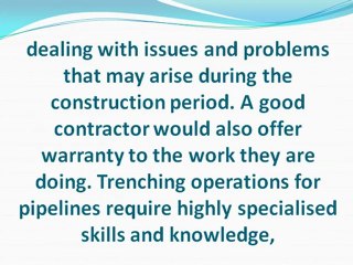 What to Consider in Finding the Right Contractor for Trenching